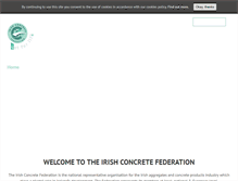 Tablet Screenshot of irishconcrete.ie